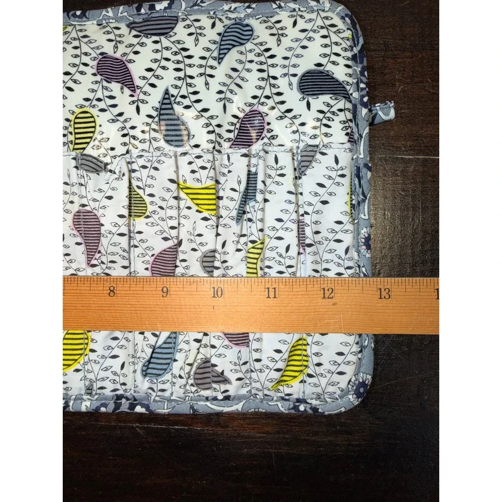 Vera Bradley Plaza Tile Riley Foldable Travel Organizer Cosmetic Makeup‎ Bag